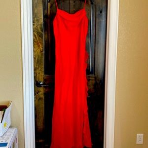 Red formal dress